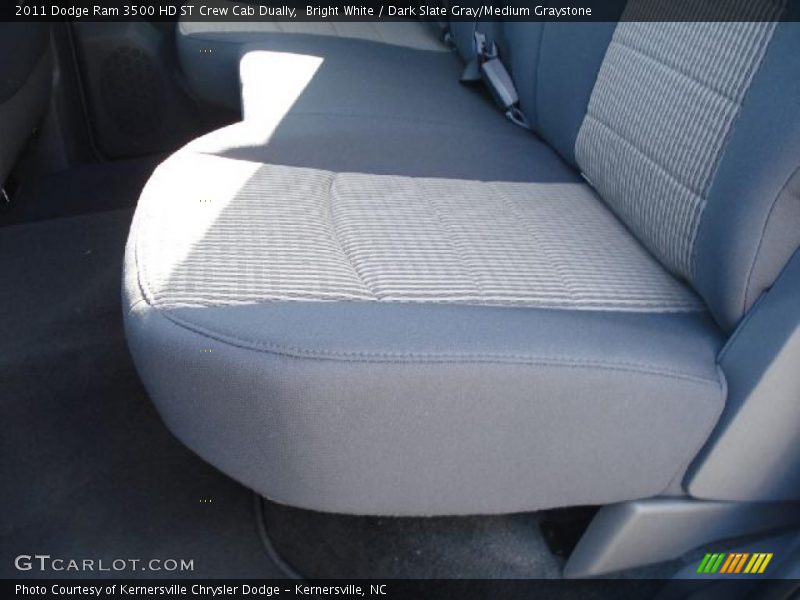 Bright White / Dark Slate Gray/Medium Graystone 2011 Dodge Ram 3500 HD ST Crew Cab Dually
