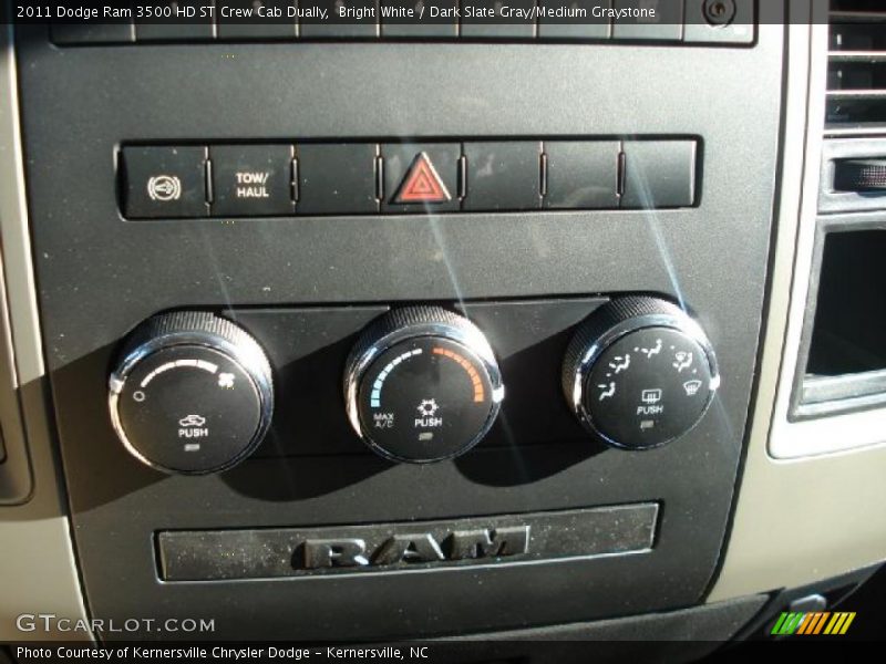Bright White / Dark Slate Gray/Medium Graystone 2011 Dodge Ram 3500 HD ST Crew Cab Dually