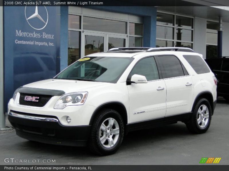 Summit White / Light Titanium 2008 GMC Acadia SLT AWD