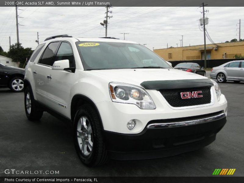 Summit White / Light Titanium 2008 GMC Acadia SLT AWD