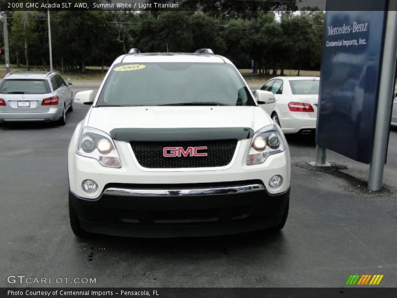 Summit White / Light Titanium 2008 GMC Acadia SLT AWD