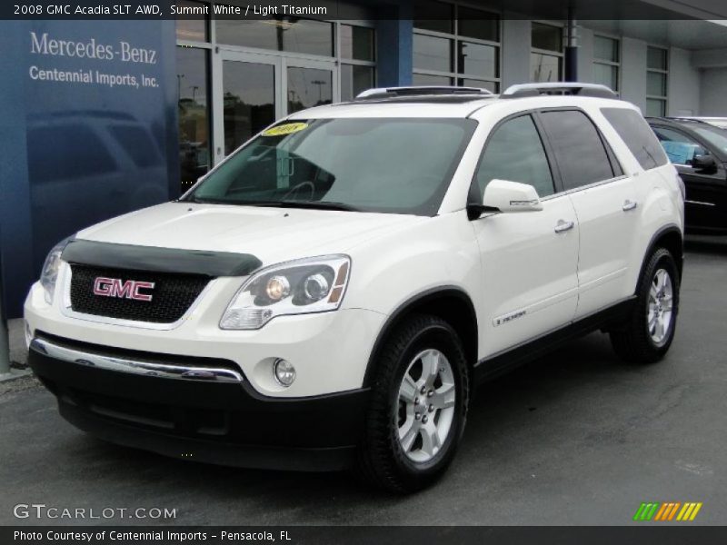 Summit White / Light Titanium 2008 GMC Acadia SLT AWD