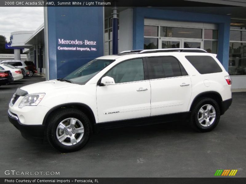 Summit White / Light Titanium 2008 GMC Acadia SLT AWD
