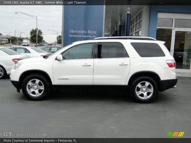 Summit White / Light Titanium 2008 GMC Acadia SLT AWD