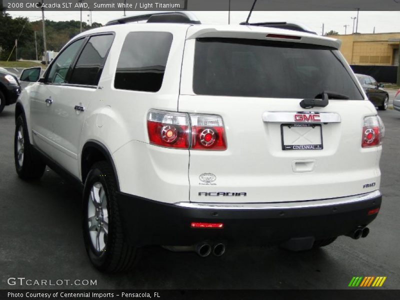 Summit White / Light Titanium 2008 GMC Acadia SLT AWD