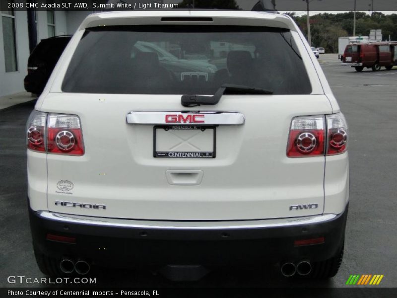 Summit White / Light Titanium 2008 GMC Acadia SLT AWD