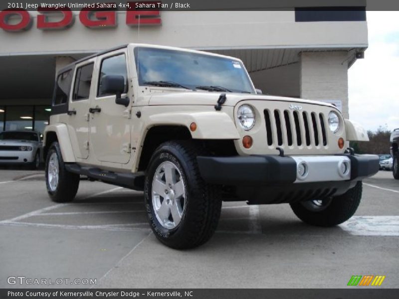 Sahara Tan / Black 2011 Jeep Wrangler Unlimited Sahara 4x4