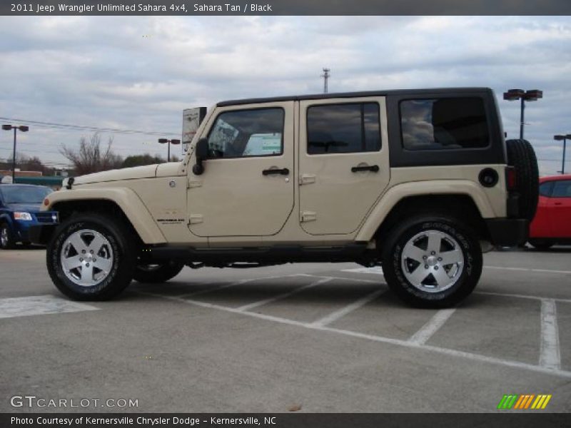 Sahara Tan / Black 2011 Jeep Wrangler Unlimited Sahara 4x4