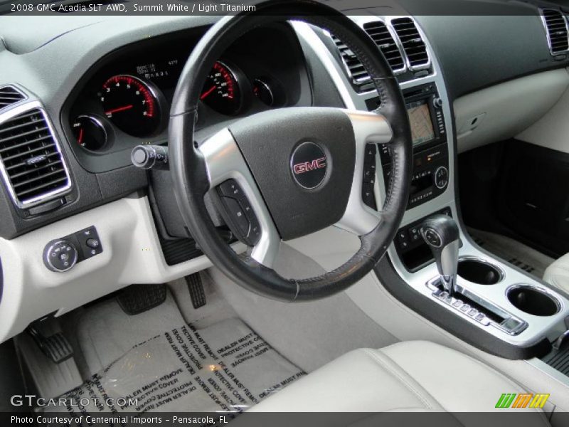 Summit White / Light Titanium 2008 GMC Acadia SLT AWD