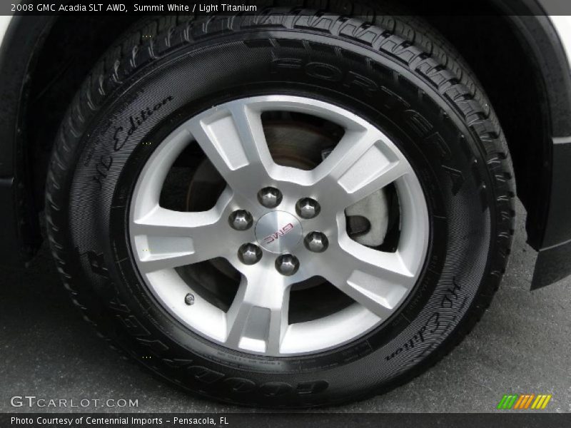Summit White / Light Titanium 2008 GMC Acadia SLT AWD