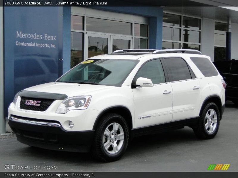 Summit White / Light Titanium 2008 GMC Acadia SLT AWD