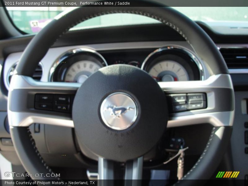 Performance White / Saddle 2011 Ford Mustang GT Premium Coupe