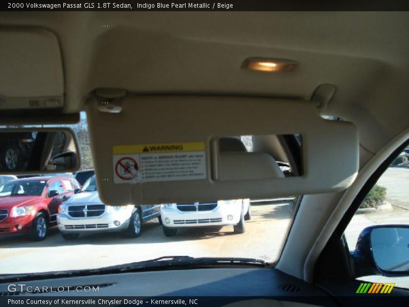 Indigo Blue Pearl Metallic / Beige 2000 Volkswagen Passat GLS 1.8T Sedan