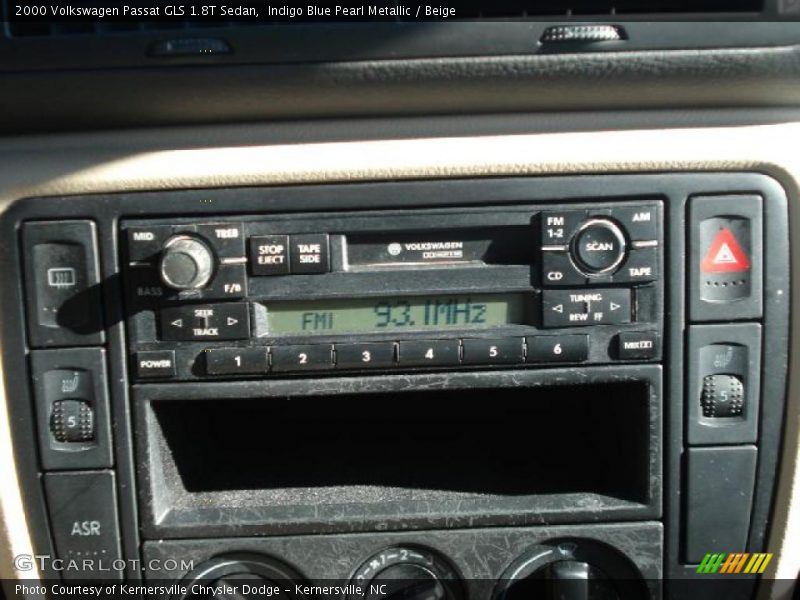 Indigo Blue Pearl Metallic / Beige 2000 Volkswagen Passat GLS 1.8T Sedan