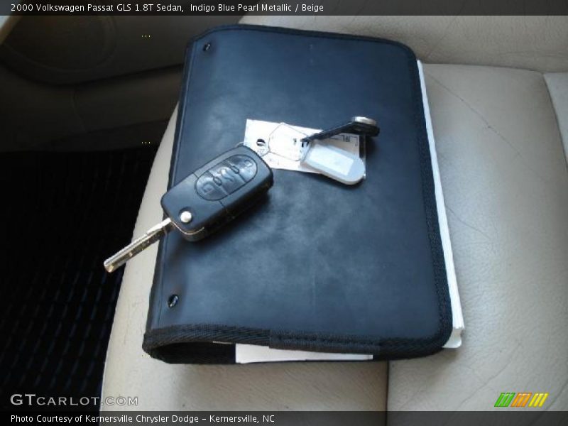 Indigo Blue Pearl Metallic / Beige 2000 Volkswagen Passat GLS 1.8T Sedan