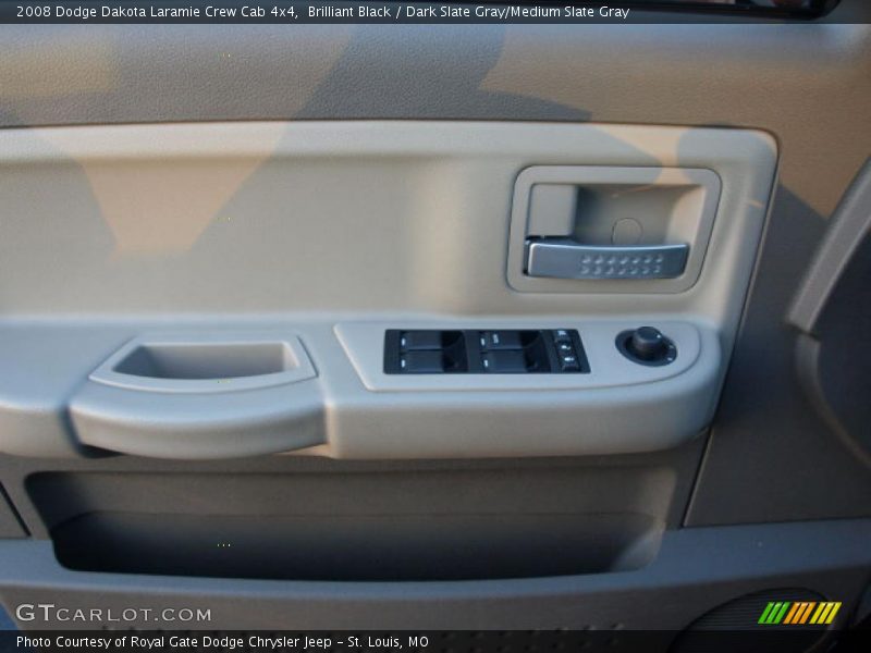 Brilliant Black / Dark Slate Gray/Medium Slate Gray 2008 Dodge Dakota Laramie Crew Cab 4x4