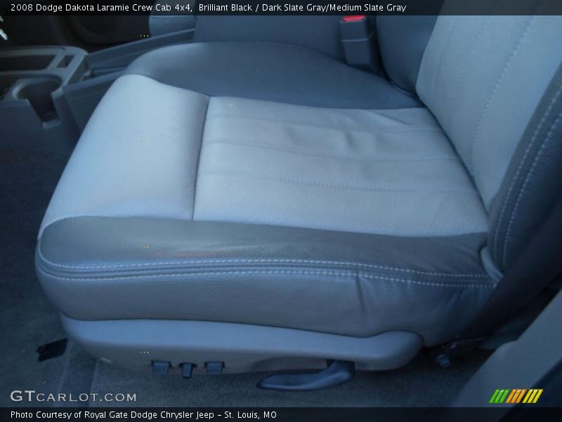 Brilliant Black / Dark Slate Gray/Medium Slate Gray 2008 Dodge Dakota Laramie Crew Cab 4x4