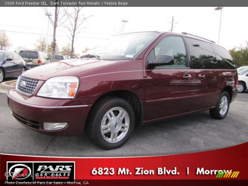 Dark Toreador Red Metallic / Pebble Beige 2006 Ford Freestar SEL