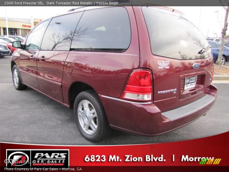 Dark Toreador Red Metallic / Pebble Beige 2006 Ford Freestar SEL