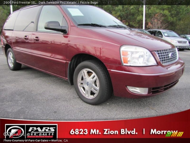 Dark Toreador Red Metallic / Pebble Beige 2006 Ford Freestar SEL
