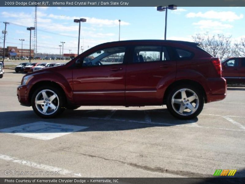 Inferno Red Crystal Pearl / Dark Slate Gray 2009 Dodge Caliber R/T