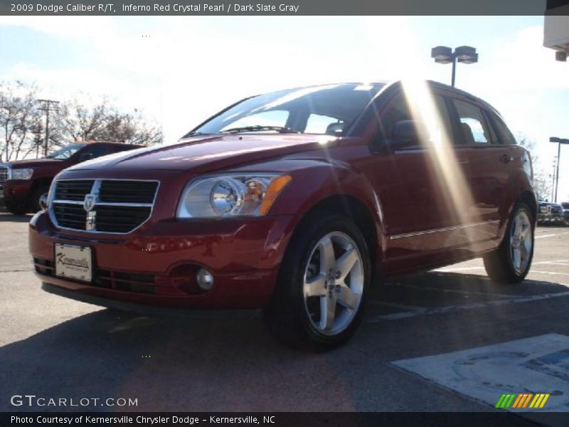 Inferno Red Crystal Pearl / Dark Slate Gray 2009 Dodge Caliber R/T