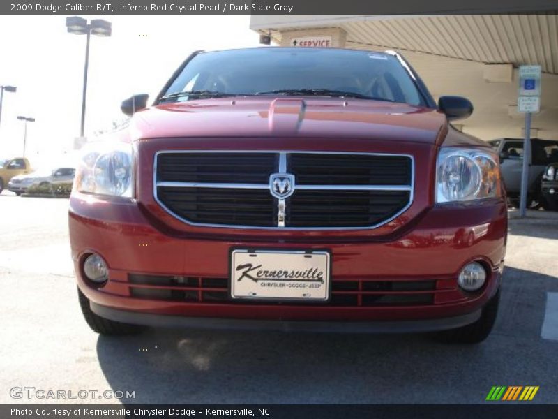 Inferno Red Crystal Pearl / Dark Slate Gray 2009 Dodge Caliber R/T