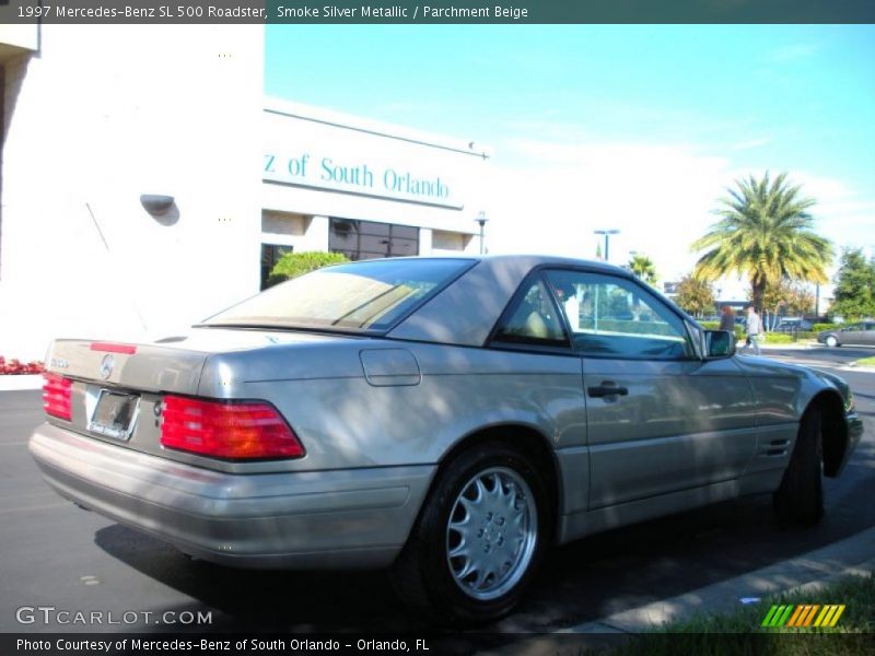 Smoke Silver Metallic / Parchment Beige 1997 Mercedes-Benz SL 500 Roadster