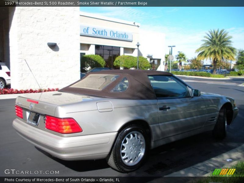 Smoke Silver Metallic / Parchment Beige 1997 Mercedes-Benz SL 500 Roadster
