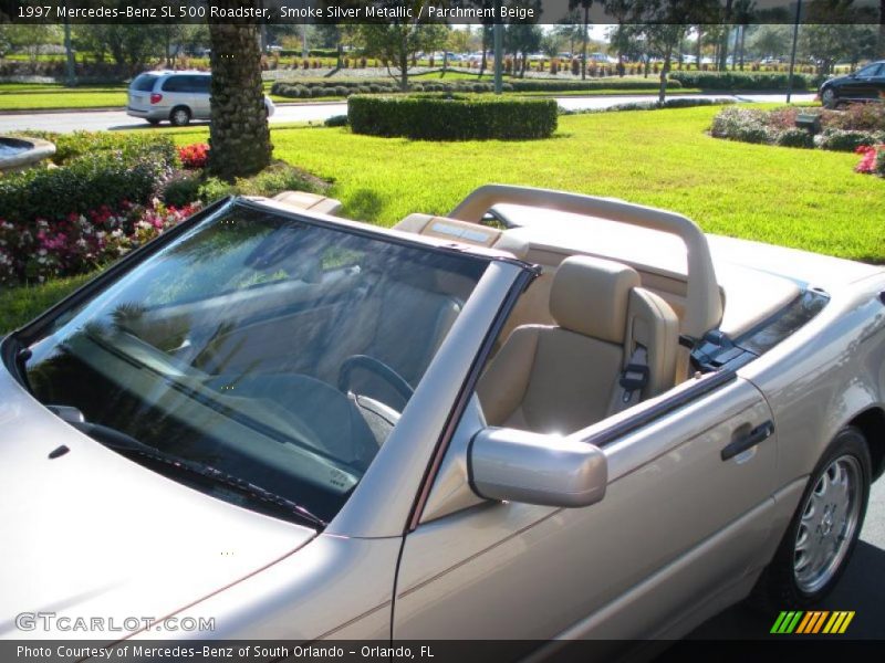 Smoke Silver Metallic / Parchment Beige 1997 Mercedes-Benz SL 500 Roadster