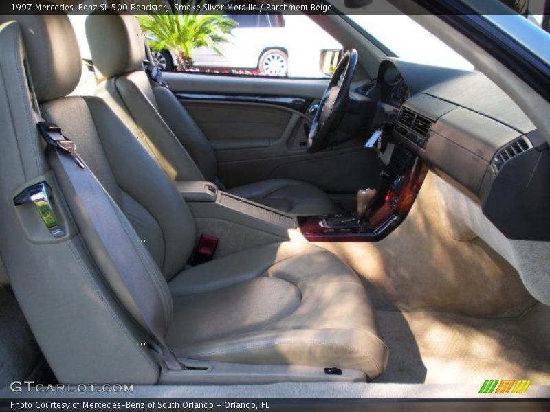 Smoke Silver Metallic / Parchment Beige 1997 Mercedes-Benz SL 500 Roadster
