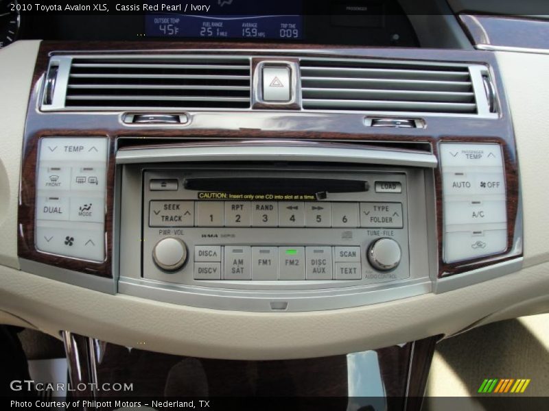 Cassis Red Pearl / Ivory 2010 Toyota Avalon XLS