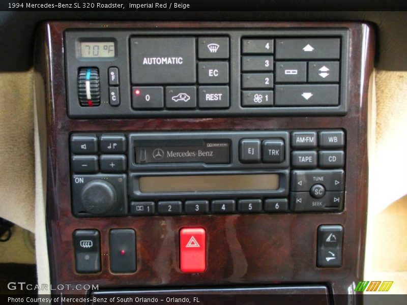 Controls of 1994 SL 320 Roadster