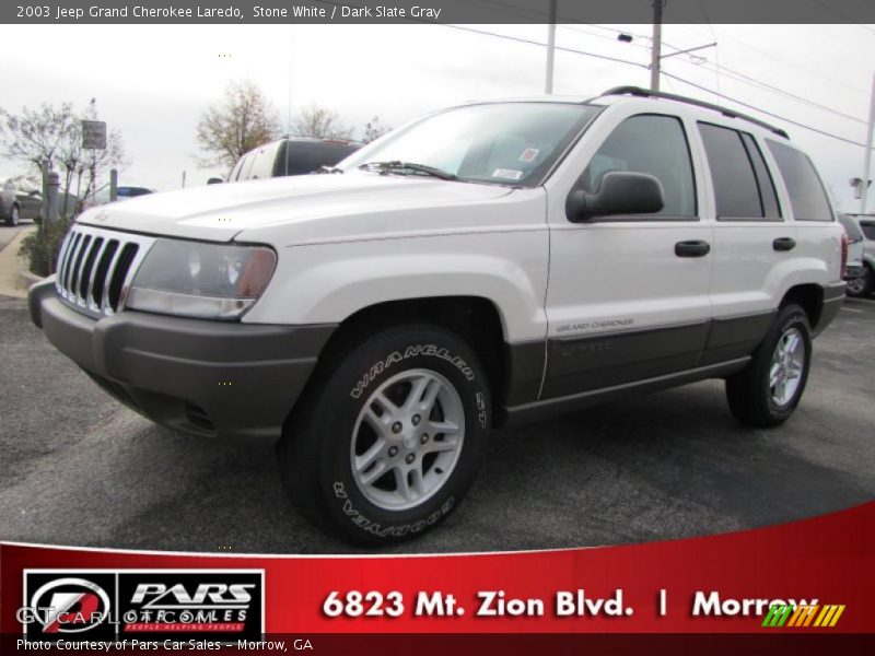 Stone White / Dark Slate Gray 2003 Jeep Grand Cherokee Laredo