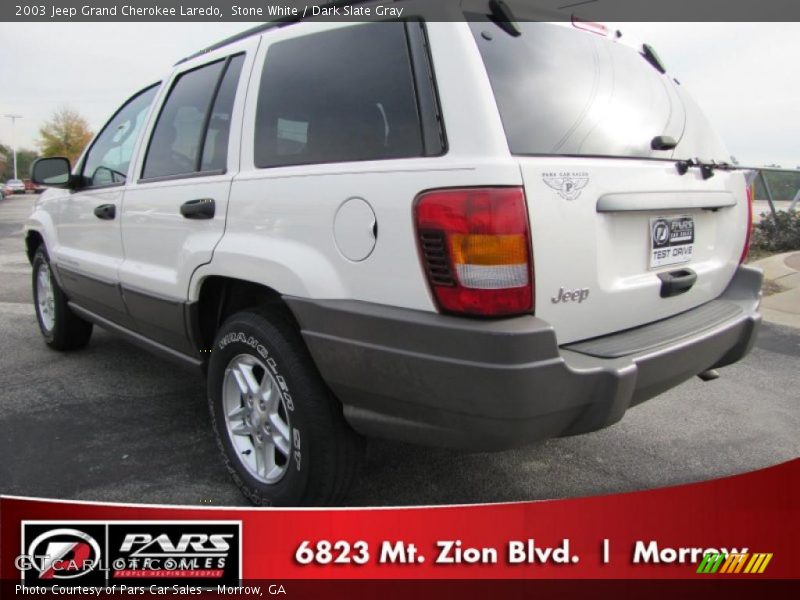 Stone White / Dark Slate Gray 2003 Jeep Grand Cherokee Laredo