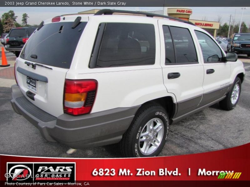 Stone White / Dark Slate Gray 2003 Jeep Grand Cherokee Laredo