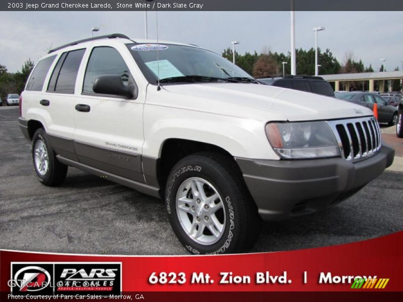 Stone White / Dark Slate Gray 2003 Jeep Grand Cherokee Laredo