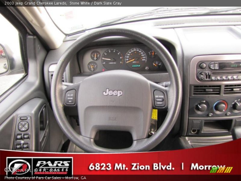 Stone White / Dark Slate Gray 2003 Jeep Grand Cherokee Laredo
