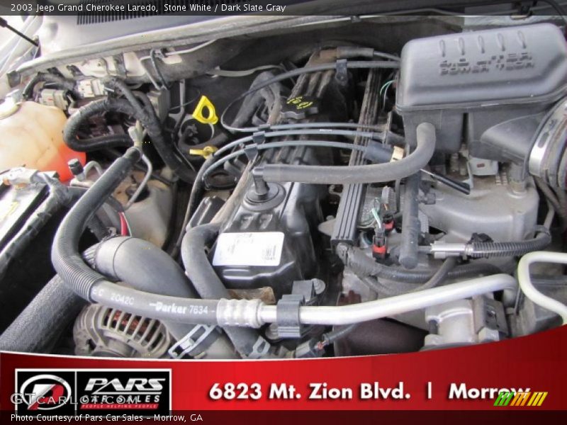 Stone White / Dark Slate Gray 2003 Jeep Grand Cherokee Laredo
