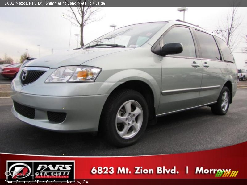 Shimmering Sand Metallic / Beige 2002 Mazda MPV LX