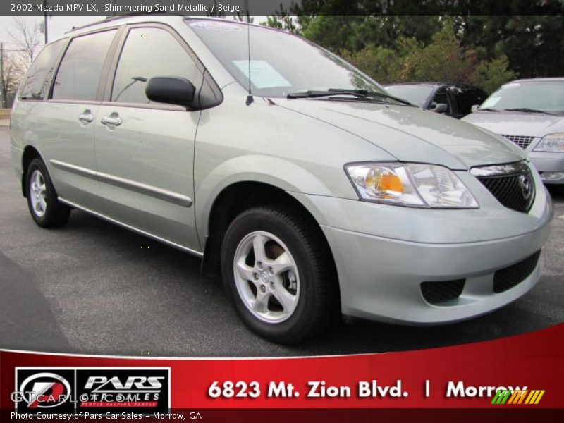 Shimmering Sand Metallic / Beige 2002 Mazda MPV LX