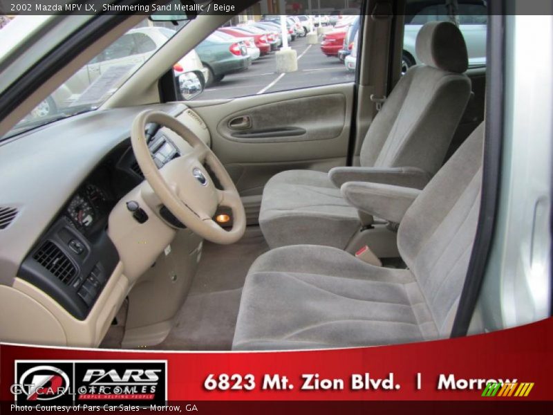 Shimmering Sand Metallic / Beige 2002 Mazda MPV LX