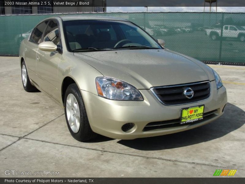 Velvet Beige / Blond 2003 Nissan Altima 2.5 S