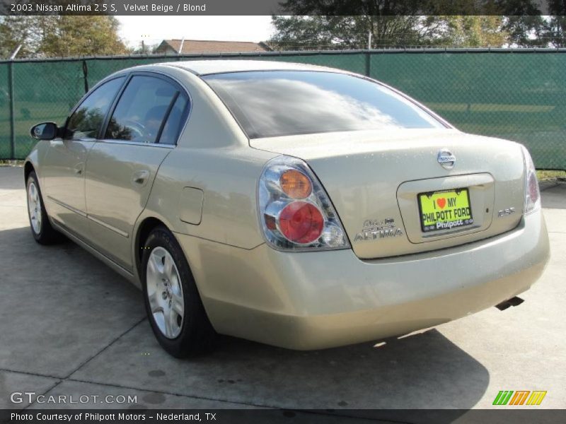 Velvet Beige / Blond 2003 Nissan Altima 2.5 S