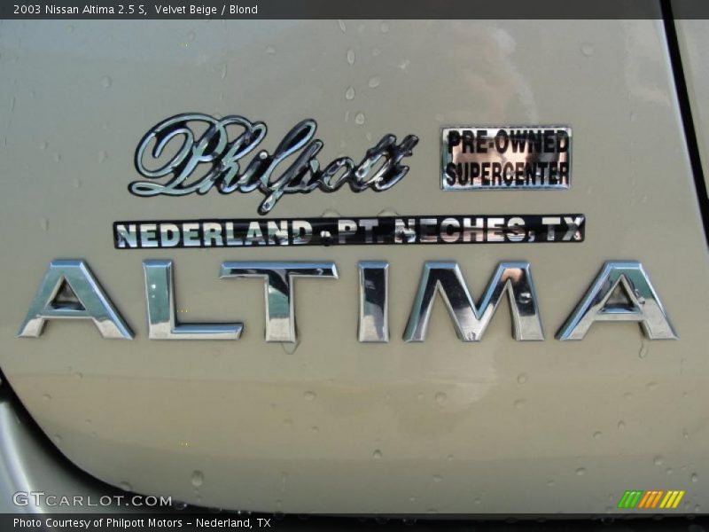 Velvet Beige / Blond 2003 Nissan Altima 2.5 S