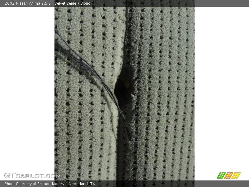 Velvet Beige / Blond 2003 Nissan Altima 2.5 S