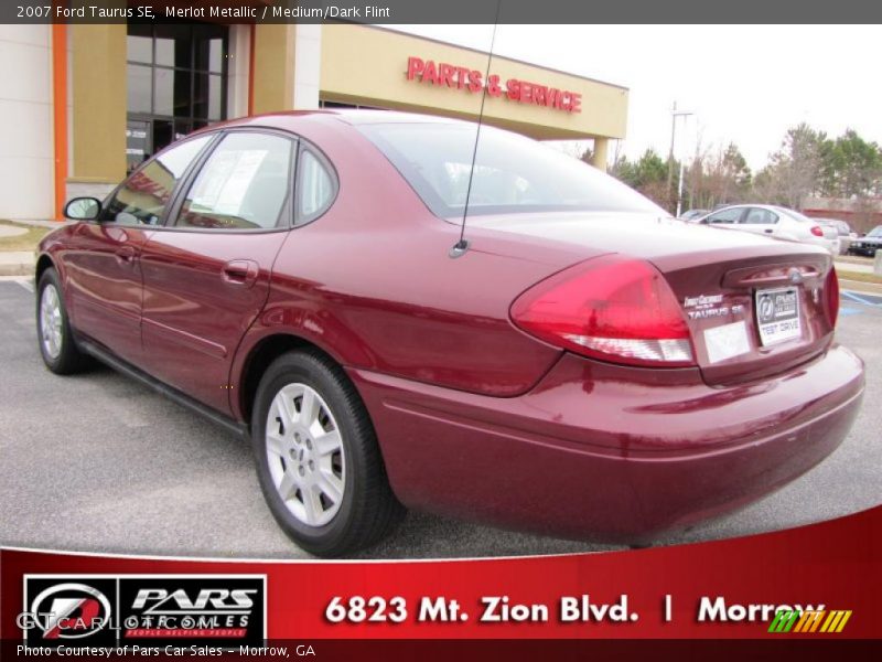 Merlot Metallic / Medium/Dark Flint 2007 Ford Taurus SE