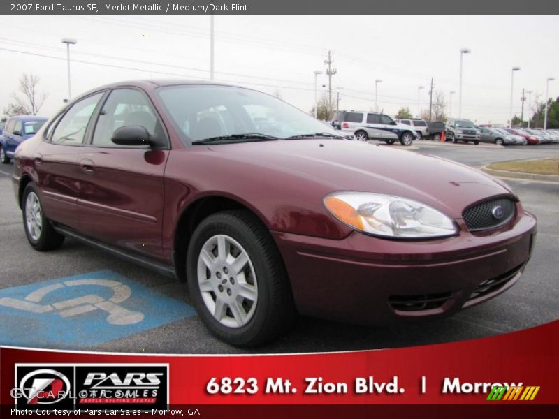 Merlot Metallic / Medium/Dark Flint 2007 Ford Taurus SE