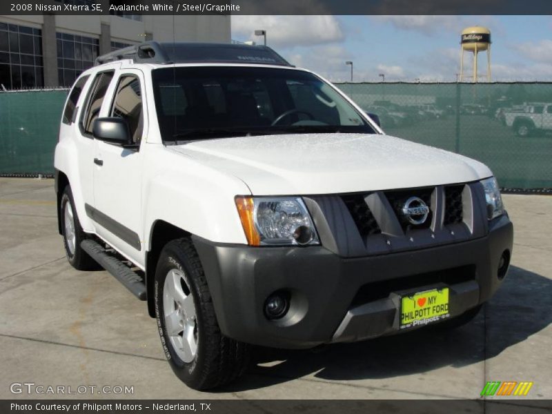 Avalanche White / Steel/Graphite 2008 Nissan Xterra SE