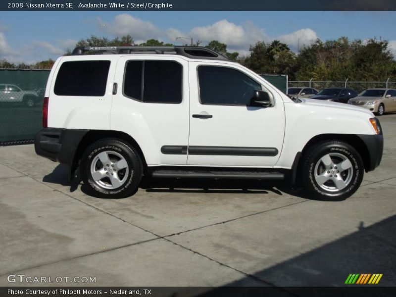 Avalanche White / Steel/Graphite 2008 Nissan Xterra SE